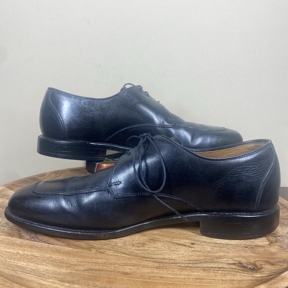 Allen Edmonds Burton Mens Black Size 9.5 Leather Oxford Dress Shoes - Picture 5 of 9